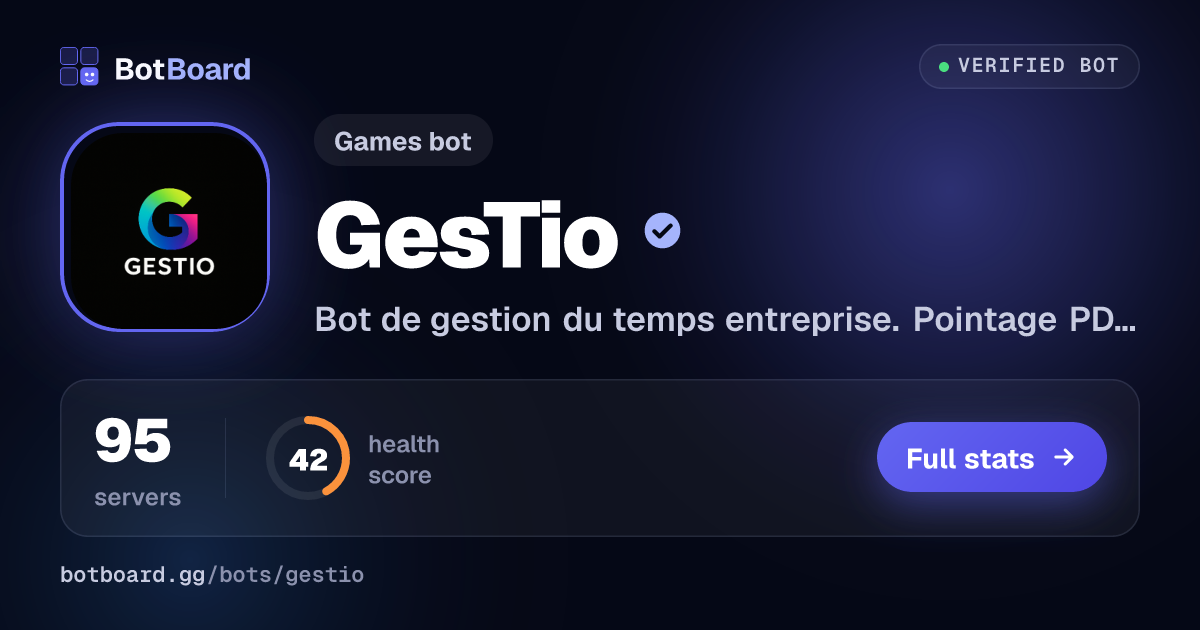 Share card for GesTio