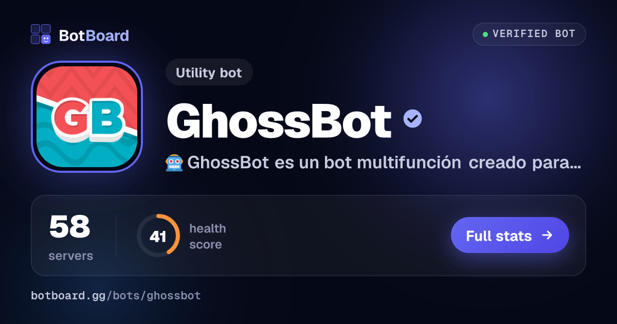 Share card for GhossBot