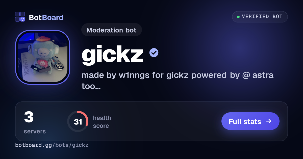 Share card for gickz