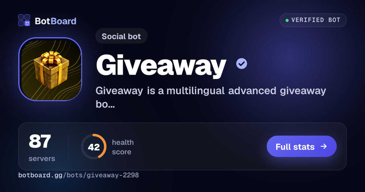 Share card for Giveaway