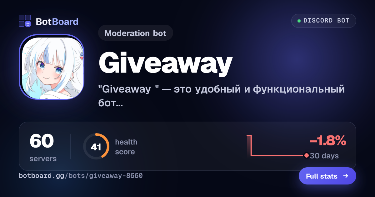 Share card for Giveaway