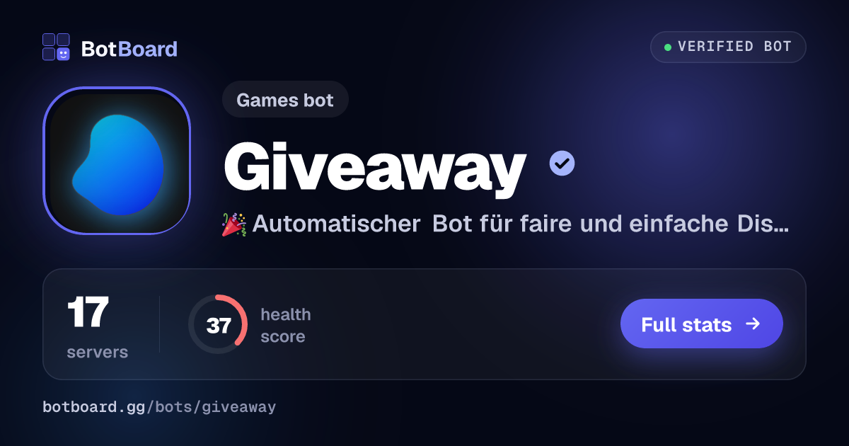 Share card for Giveaway