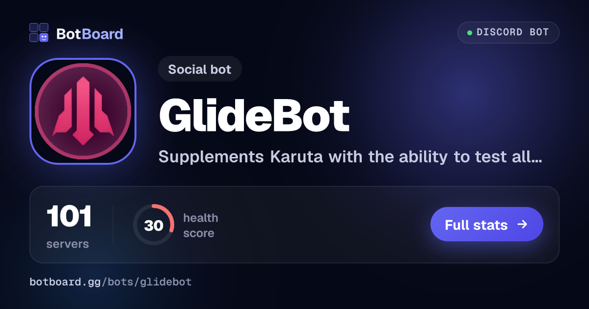 Share card for GlideBot