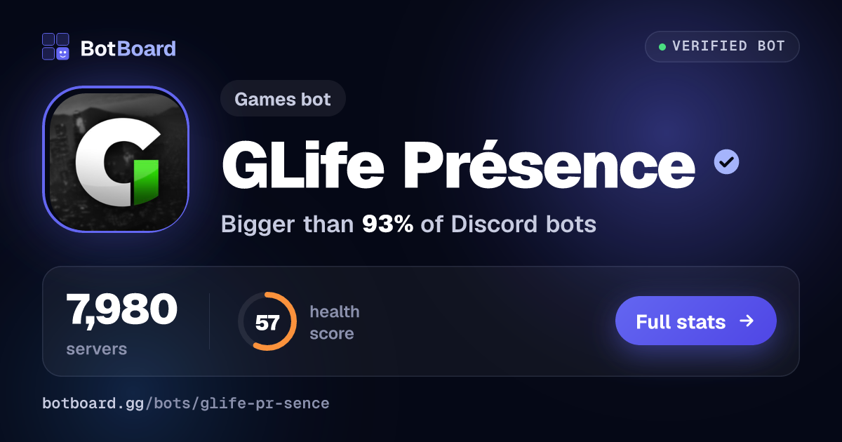 Share card for GLife Présence