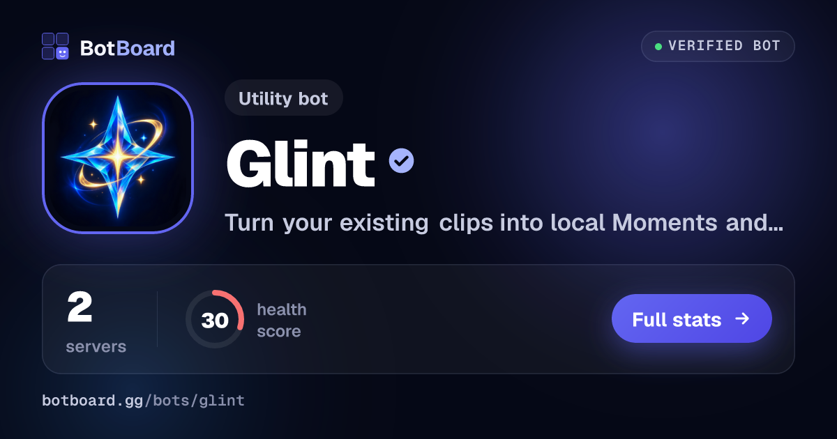 Share card for Glint
