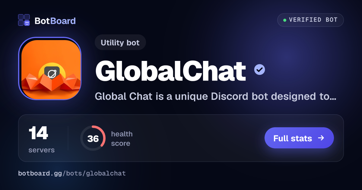 Share card for GlobalChat