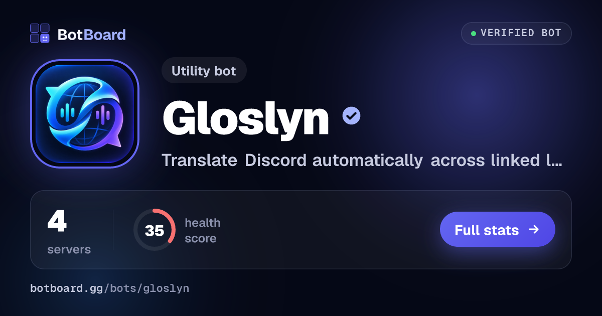 Share card for Gloslyn