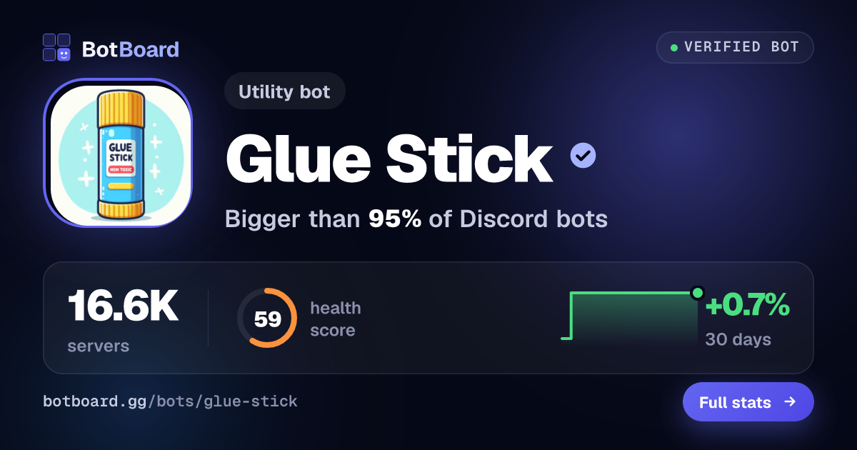 Share card for Glue Stick
