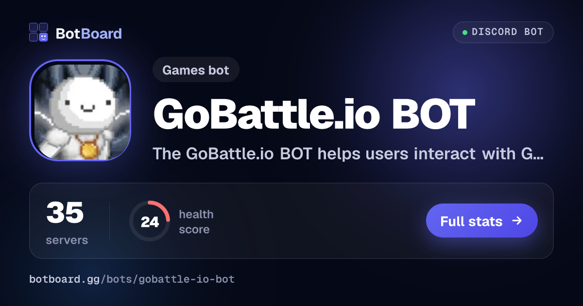 Share card for GoBattle.io BOT