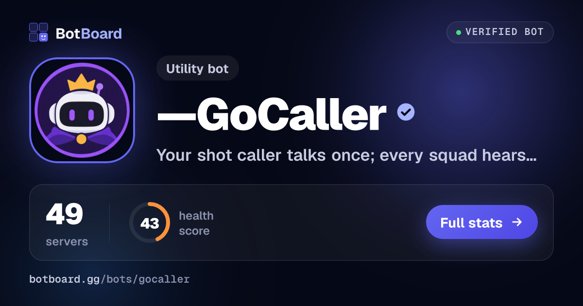 Share card for —GoCaller