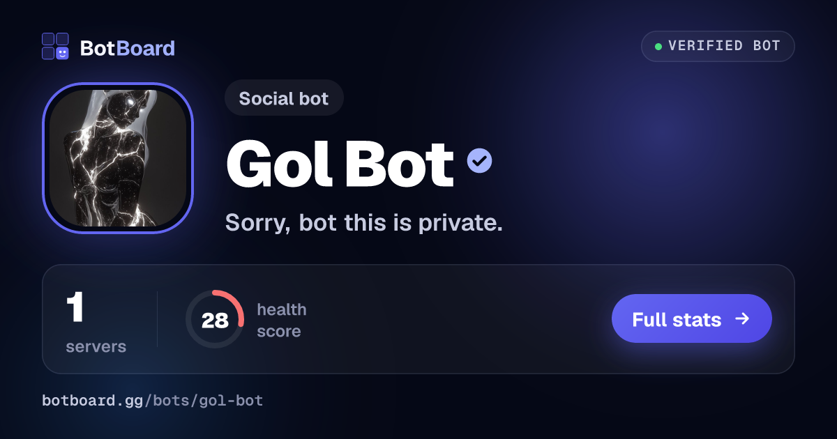 Share card for Gol Bot