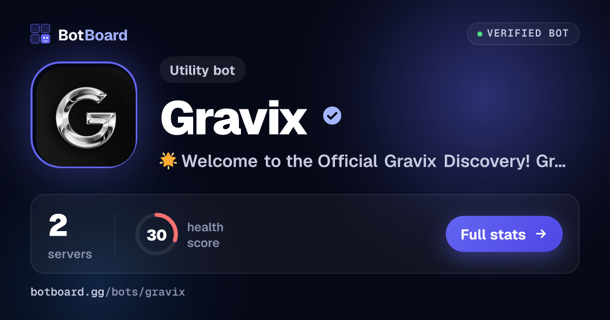 Share card for Gravix