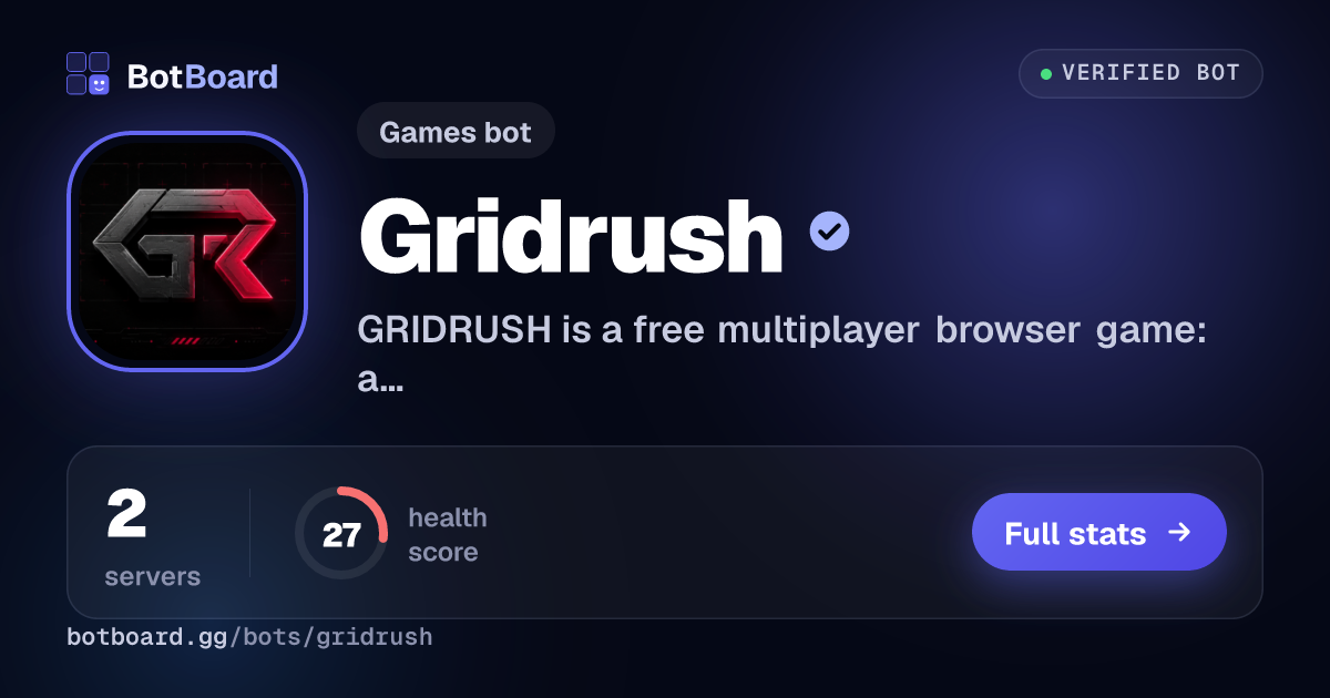 Share card for Gridrush