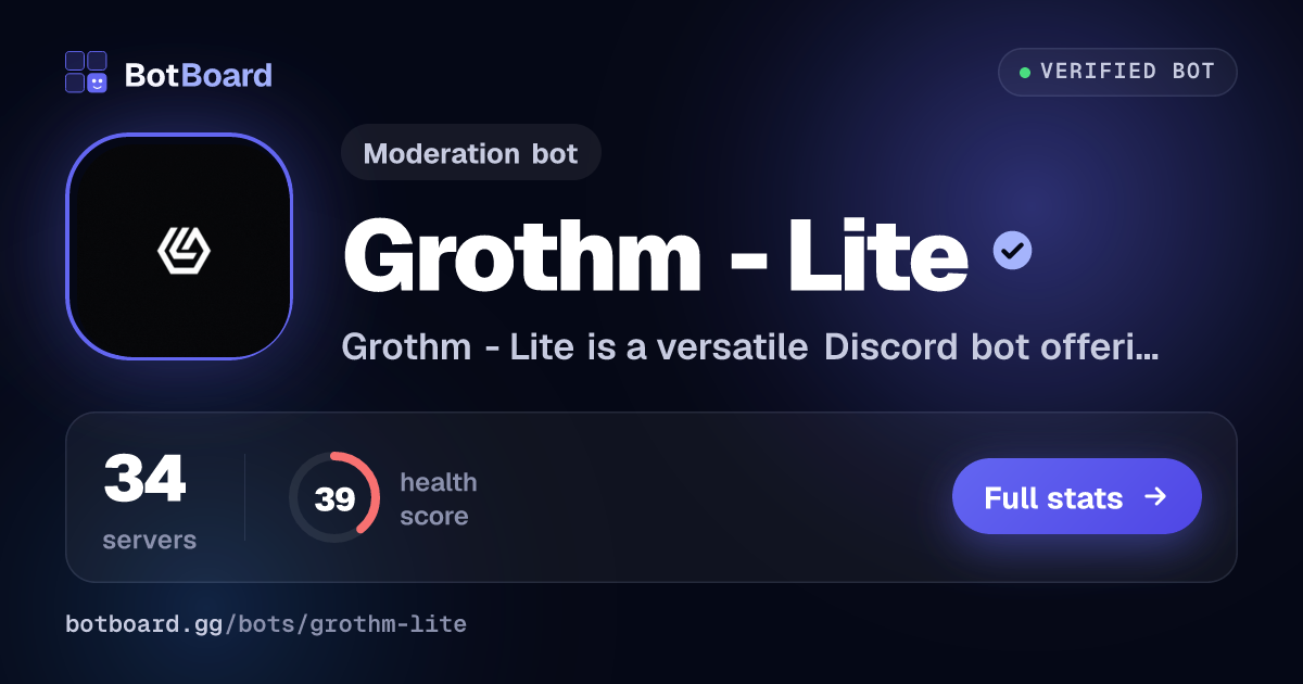 Share card for Grothm - Lite