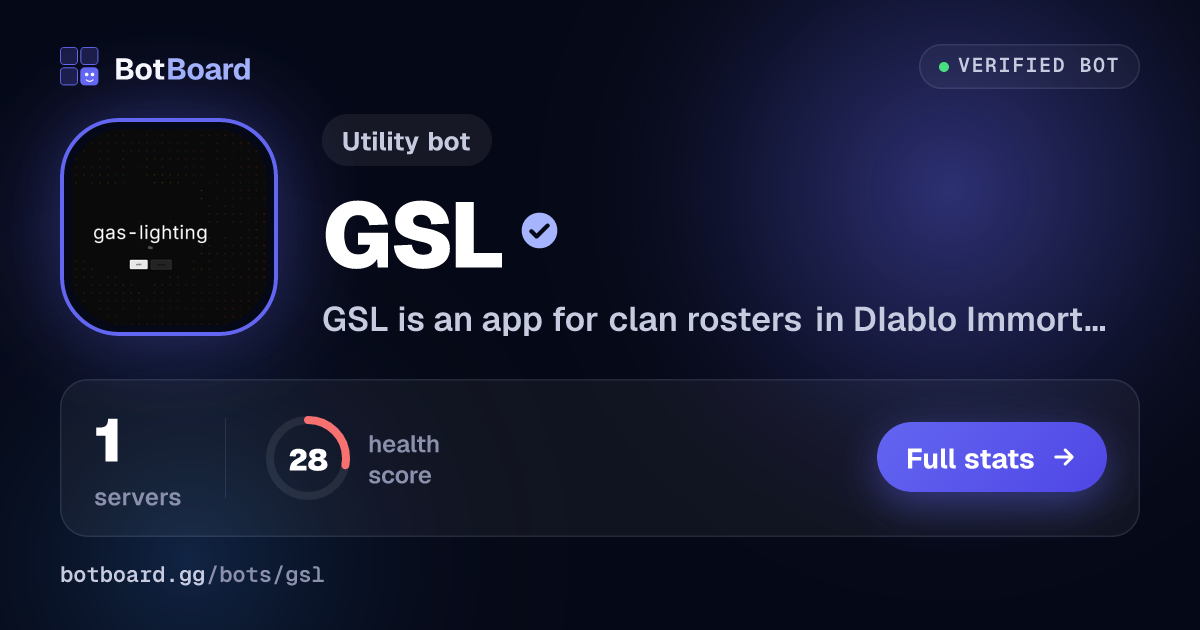 Share card for GSL