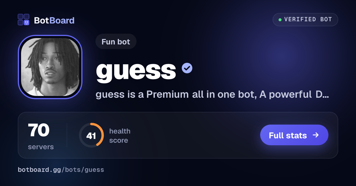 Share card for guess