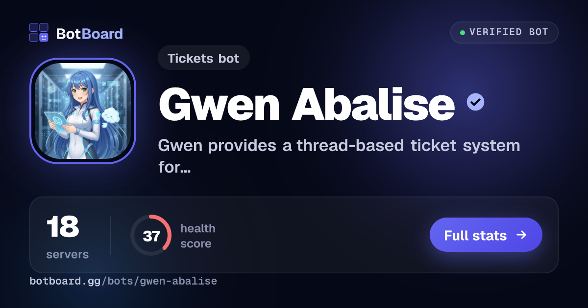 Share card for Gwen Abalise
