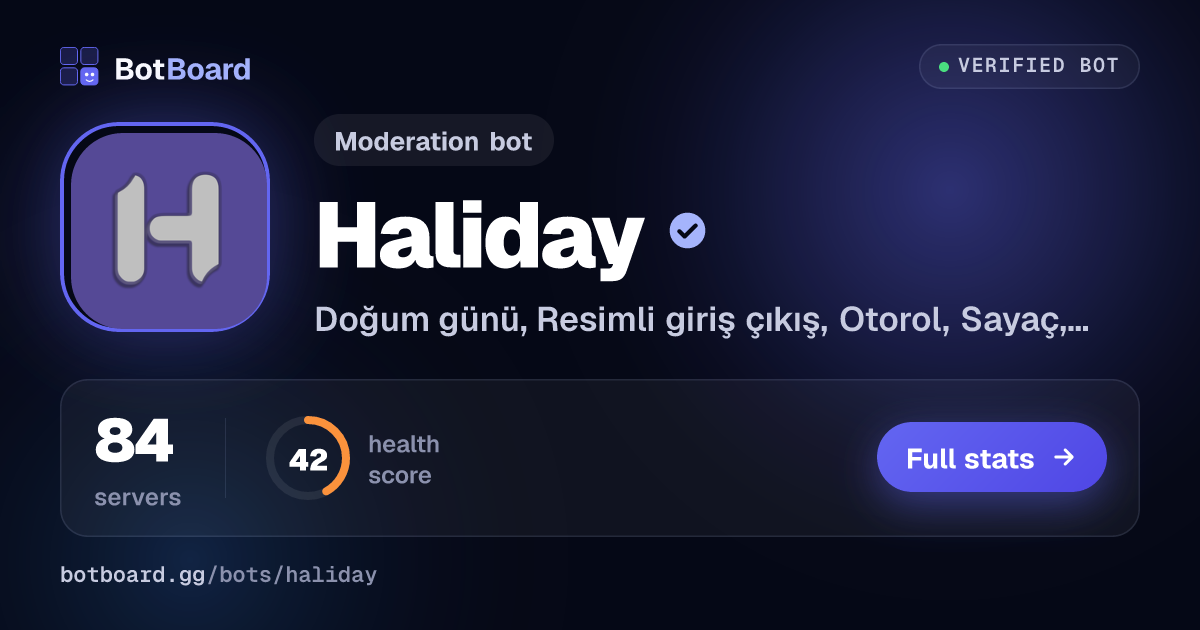 Share card for Haliday