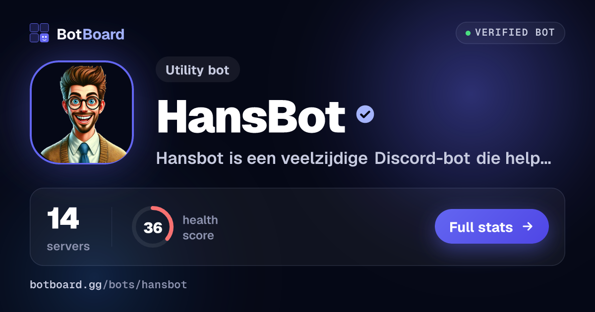 Share card for HansBot