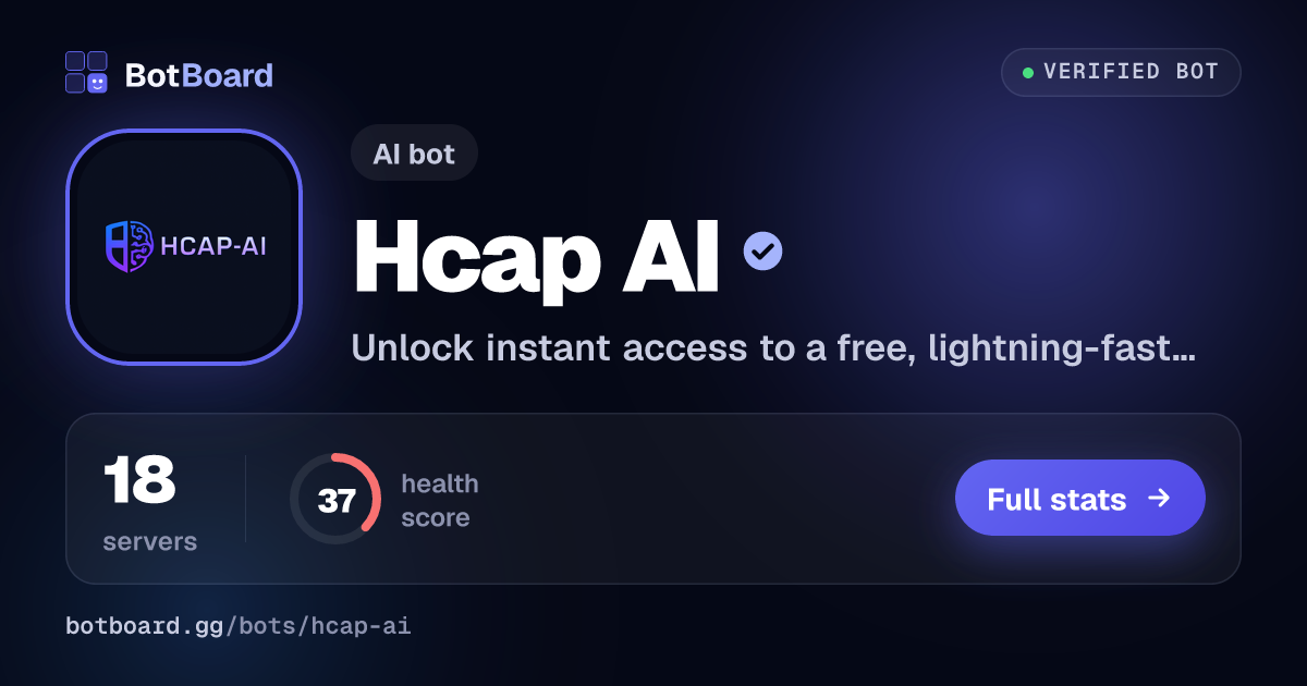 Share card for Hcap AI