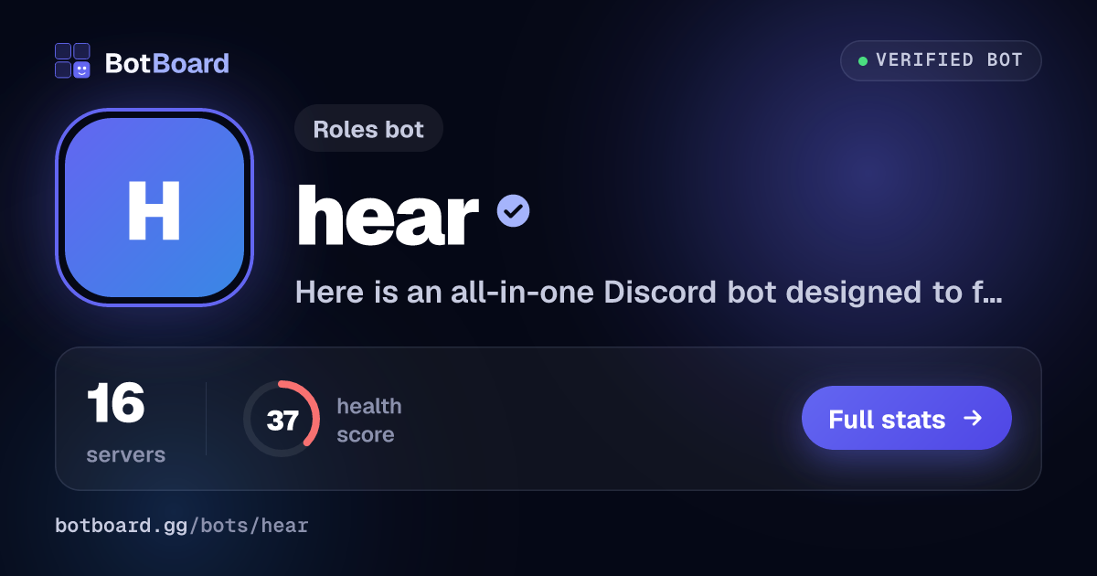Share card for hear