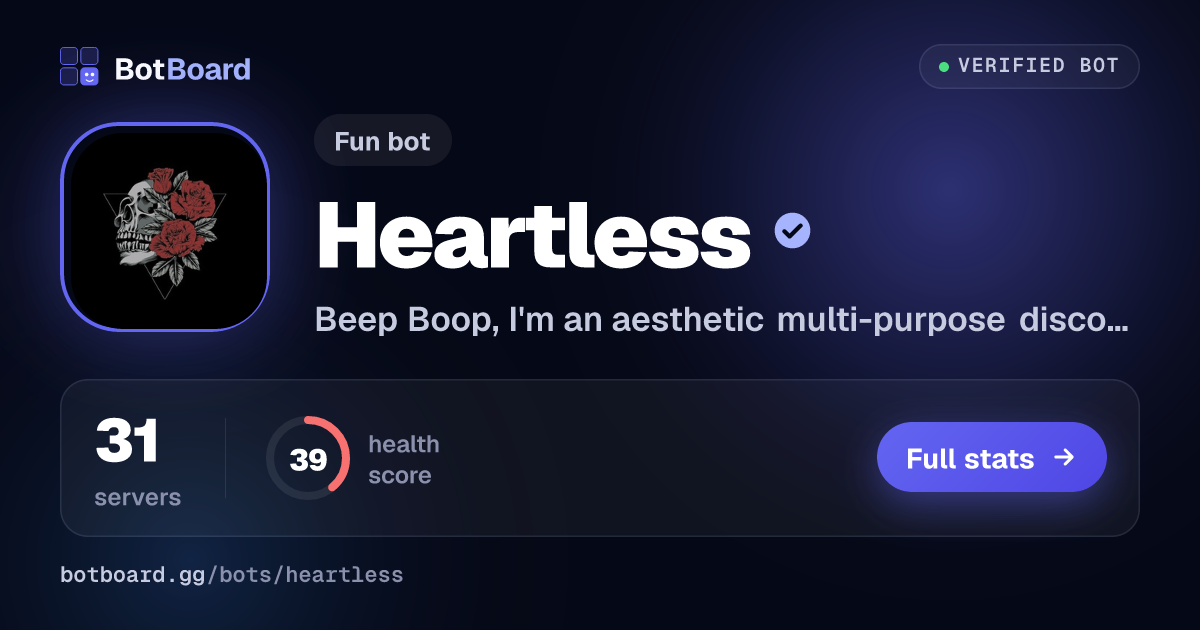 Share card for Heartless