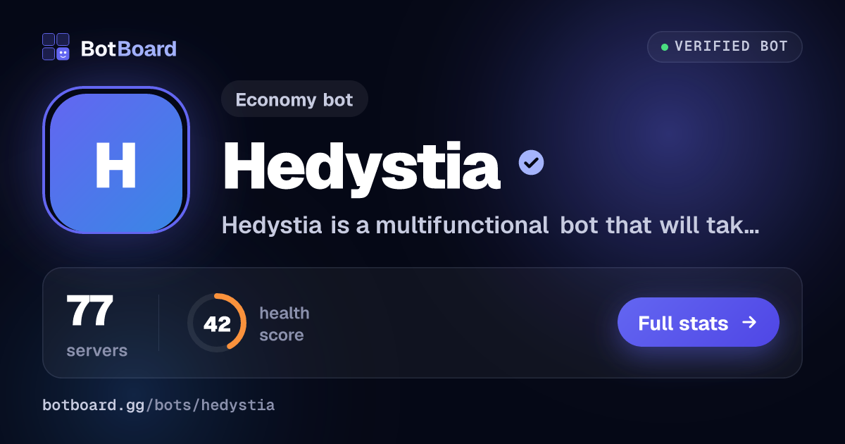 Share card for Hedystia