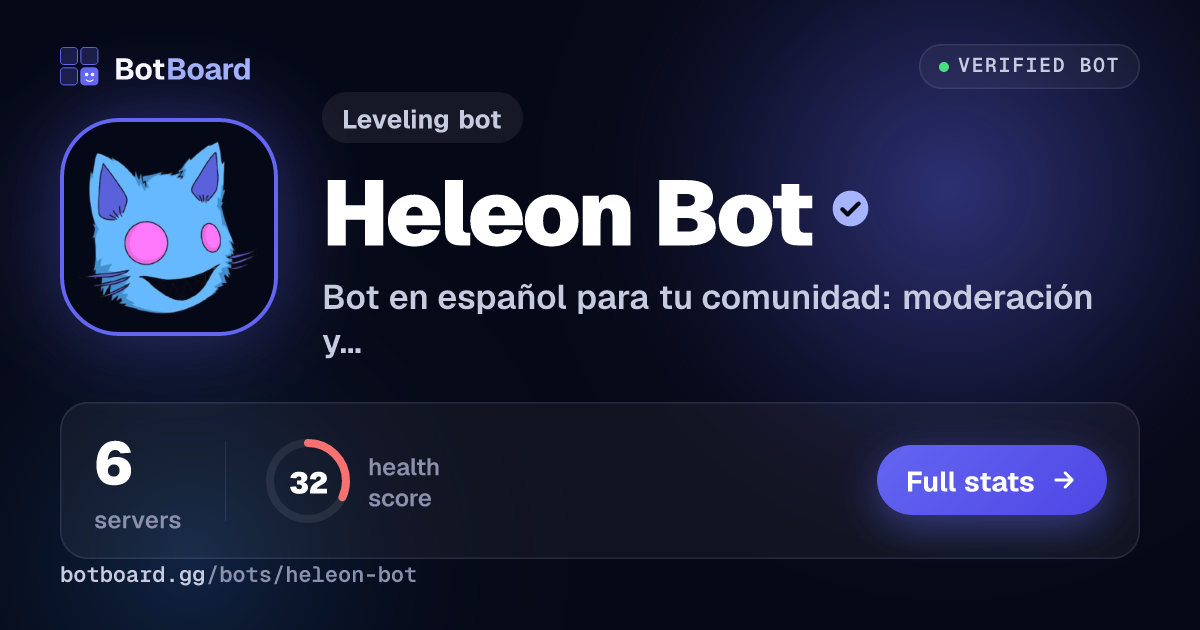 Share card for Heleon Bot