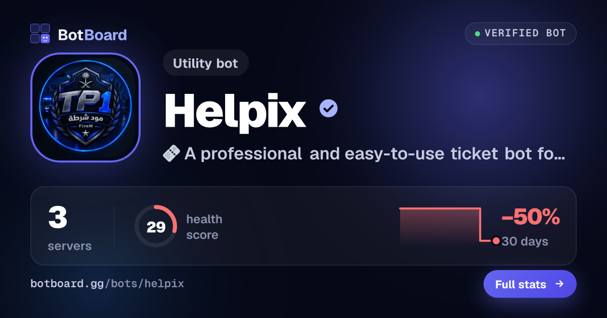 Share card for Helpix