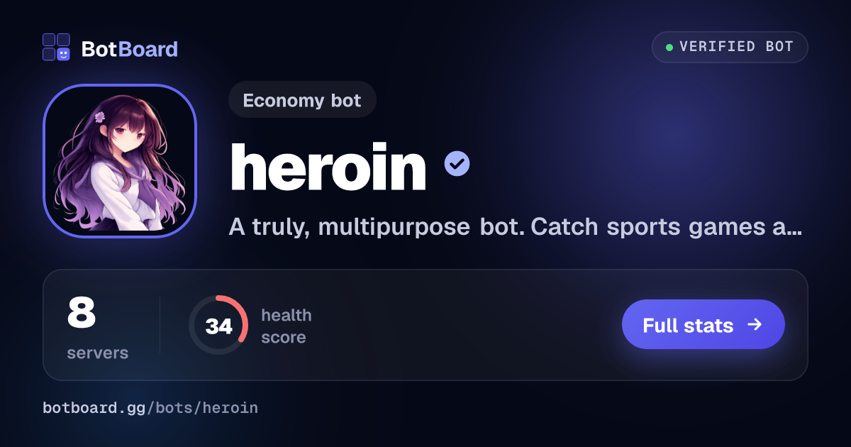 Share card for heroin