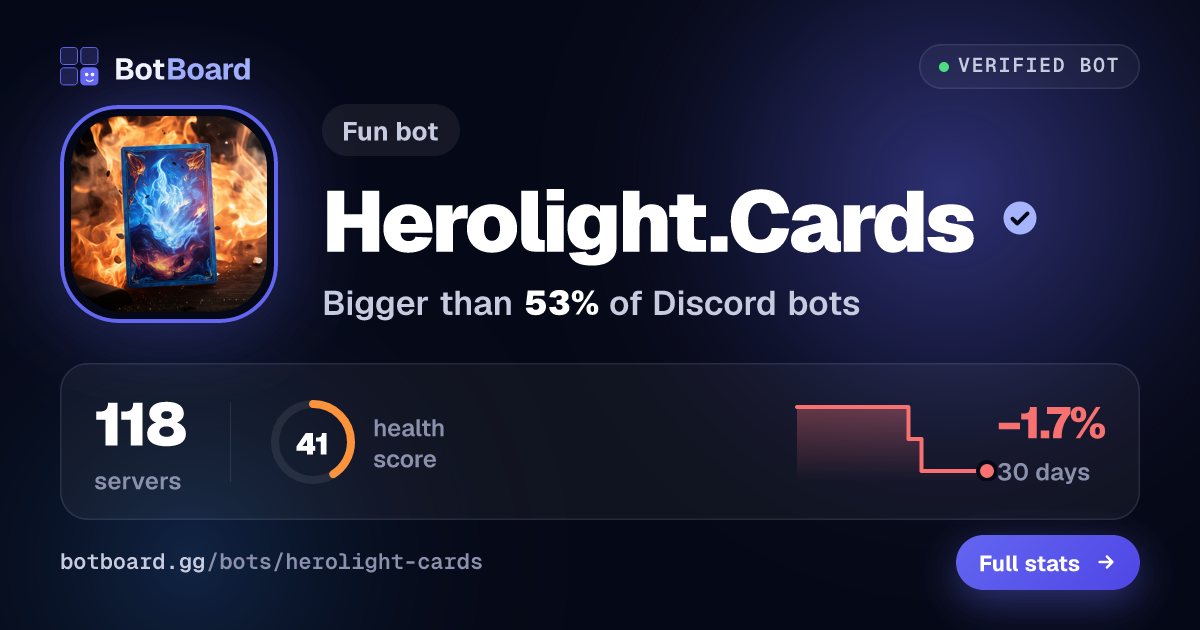 Share card for Herolight.Cards