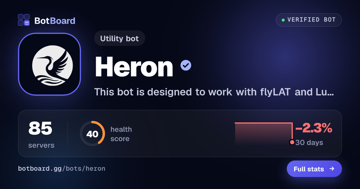 Share card for Heron