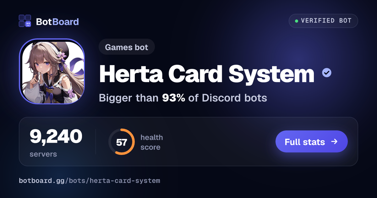 Share card for Herta Card System