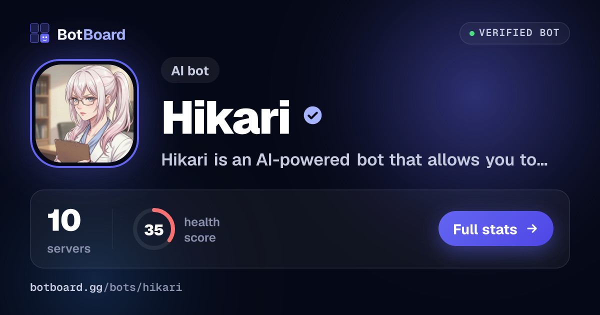 Share card for Hikari