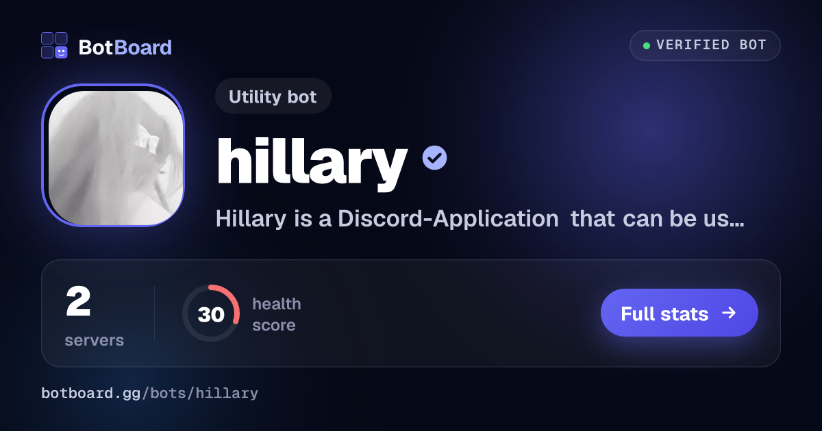 Share card for hillary