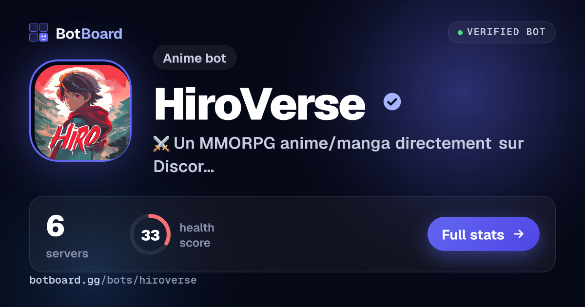 Share card for HiroVerse