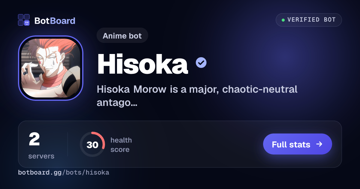 Share card for Hisoka