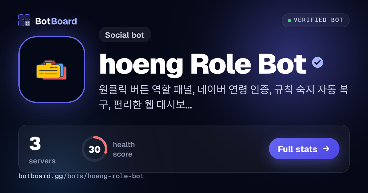 Share card for hoeng Role Bot