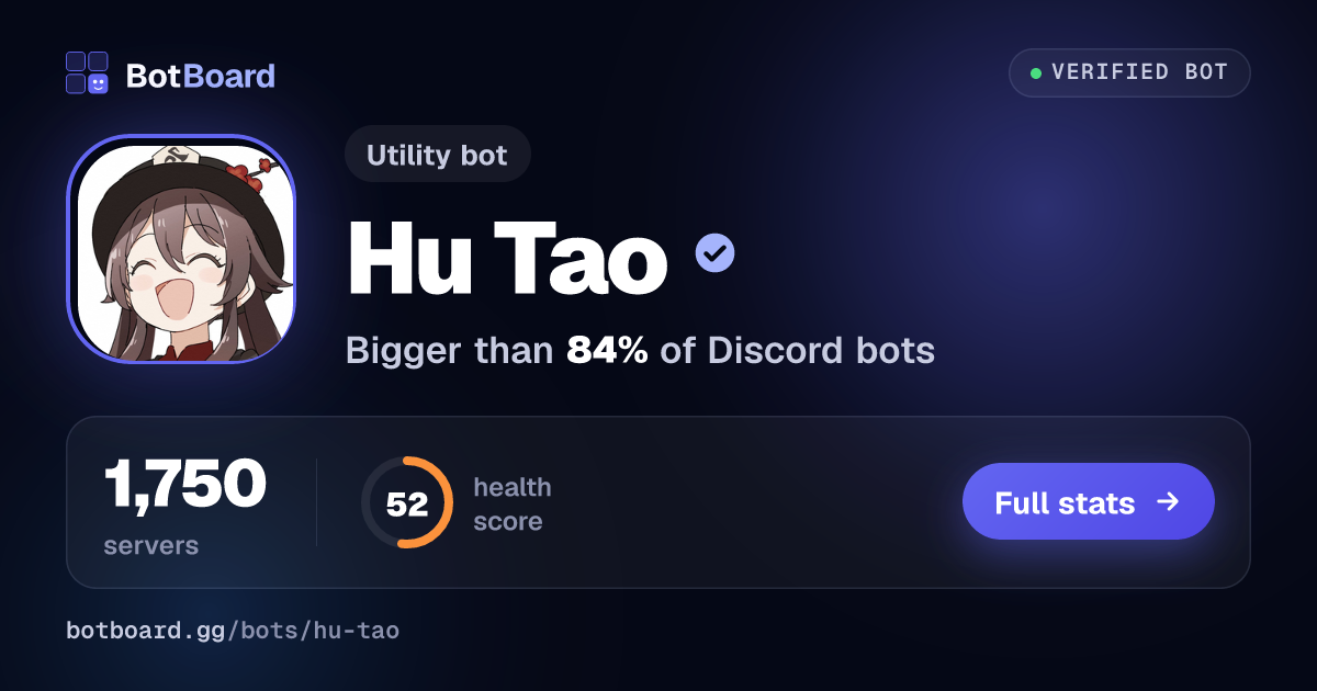 Share card for Hu Tao