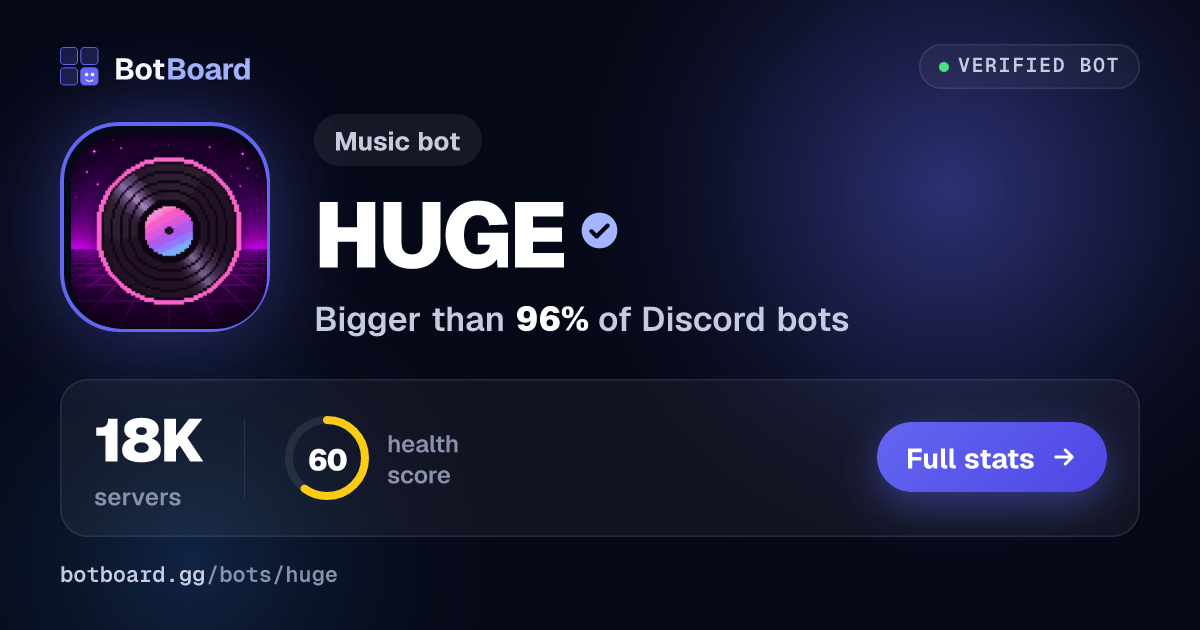 Share card for HUGE