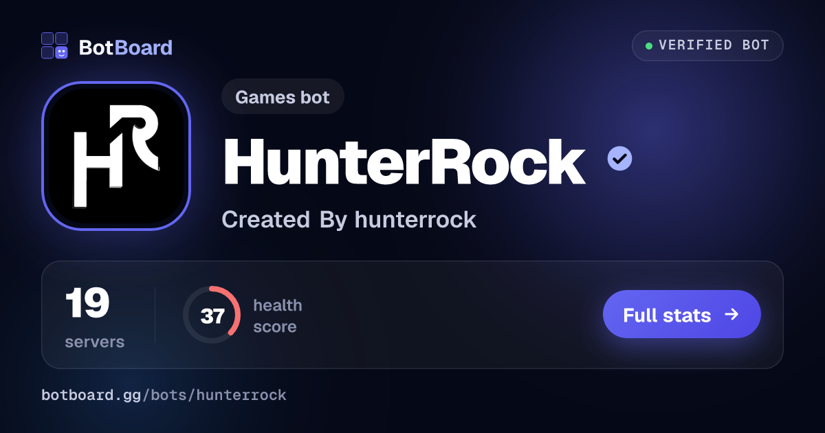 Share card for HunterRock