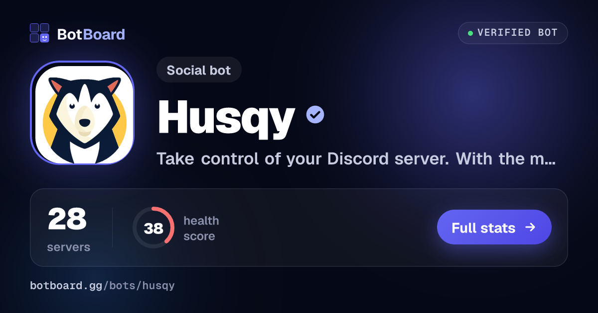 Share card for Husqy