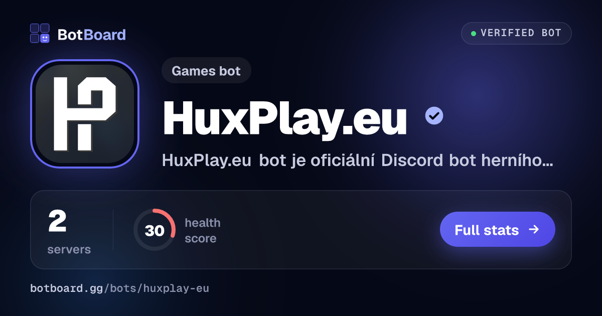 Share card for HuxPlay.eu