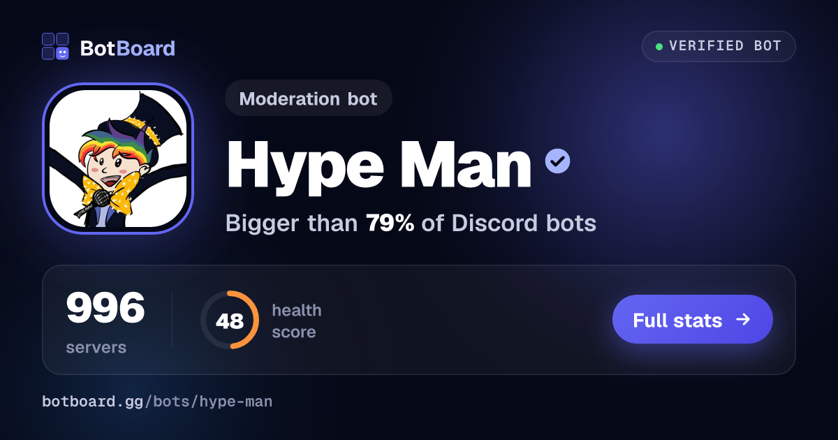 Share card for Hype Man