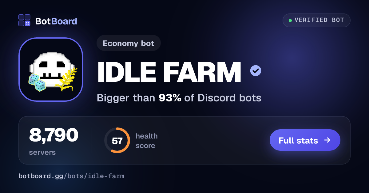 Share card for IDLE FARM