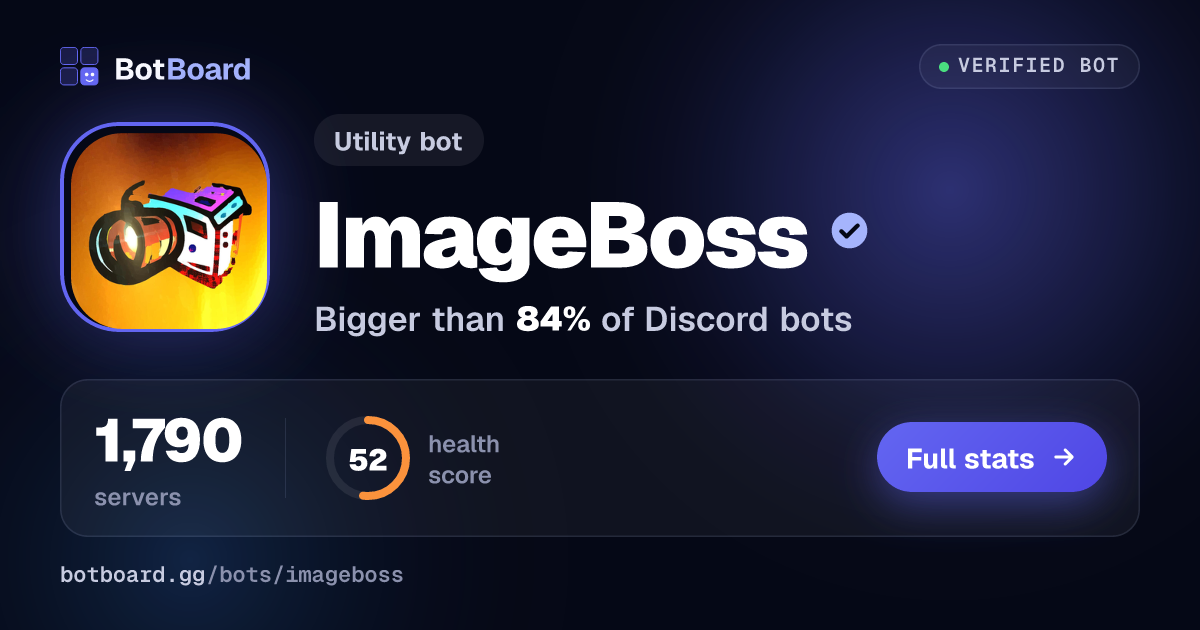 Share card for ImageBoss