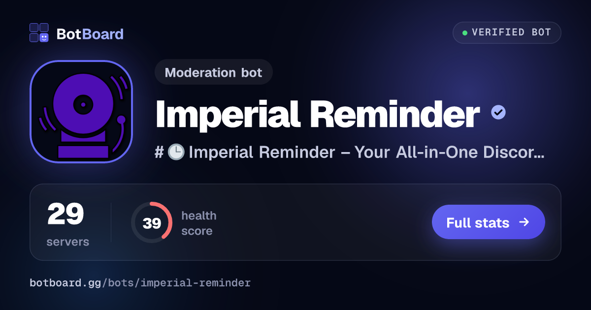 Share card for Imperial Reminder