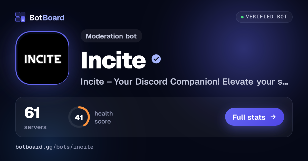 Share card for Incite