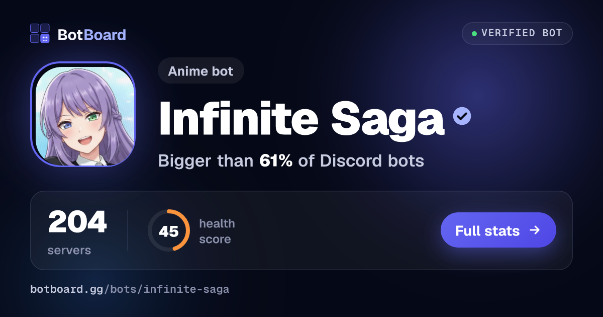 Share card for Infinite Saga