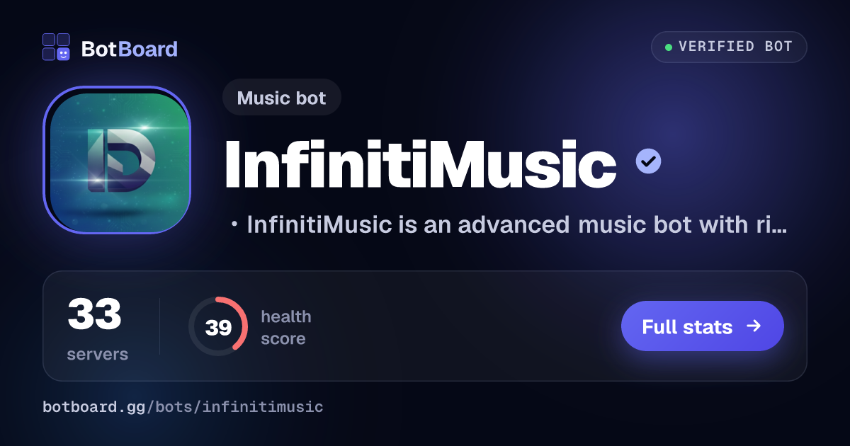 Share card for InfinitiMusic